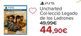 Oferta de Uncharted Colección Legado de los Ladrones PS5 por 44,9€ en Carrefour