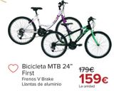 Oferta de Bicicleta MTB 24" First por 159€ en Carrefour