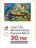 Oferta de Lego City Montaña Rusa Espacial Móvil por 30,79€ en Carrefour