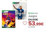 Oferta de Juegos XBOX ONE  por 53,99€ en Carrefour