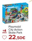Oferta de Playmobil City Action Skate Park por 22,5€ en Carrefour