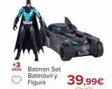 Oferta de Batman Set Batmóvil y Fugura  por 39,99€ en Carrefour