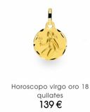 Oferta de Horoscopo virgo oro 18 quilates 139 €  en José Luis Joyerías
