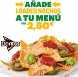 Oferta de ➡AÑADE LOADED NACHOS A TU MENÚ POR 2,50€  Doritos   por 2,5€ en Subway