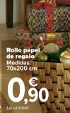 Oferta de Rollo papel de regalo  por 0,9€ en Carrefour