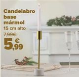 Oferta de Candelabro base mármol  por 5,99€ en Carrefour