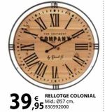 Oferta de Reloj de pared por 39,95€ en Fes Més
