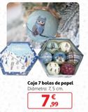 Oferta de Bolas árbol de Navidad por 7,99€ en Alcampo