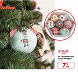 Oferta de Bolas árbol de Navidad actuel por 7,99€ en Alcampo