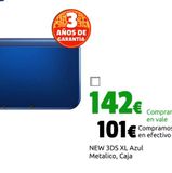 Oferta de NEW 3DS XL Azul Metalico, Caja por 101€ en CeX