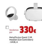 Oferta de Meta/Oculus Quest 2 VR Headset (Con Controllers) - 64GB, A por 330€ en CeX