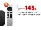 Oferta de Apple TV 4K 2nd Gen 32GB (A2169) + Siri Remote (A2540), A por 145€ en CeX