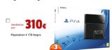 Oferta de PlayStation 4 1TB Negro por 310€ en CeX