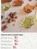 Oferta de Bol serie de servir modelo hojas por 3,95€ en Alcampo