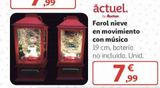 Oferta de Farol nieve en movimiento con música actuel por 7,99€ en Alcampo