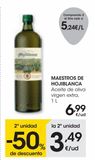 Oferta de MAESTROS DE HOJIBLANCA Aceite de oliva virgen extra 1 L por 6,99€ en Eroski