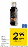 Oferta de PONTI Crema balsámica 250 g por 2,99€ en Eroski