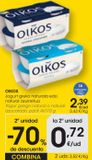 Oferta de OIKOS Yogur griego natural azucarado pack  por 2,39€ en Eroski