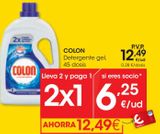 Oferta de COLON Detergente gel 45 dosis por 12,49€ en Eroski
