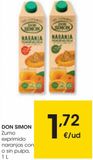 Oferta de DON SIMON Zumo naranjas exprimidas 1 L por 1,72€ en Eroski