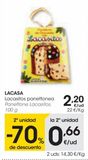 Oferta de LACASA Panettone lacasitos 100 g por 2,2€ en Eroski