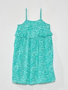 Oferta de Vestido de tirantes finos con estampado de 'cebra' por 7€ en Kiabi