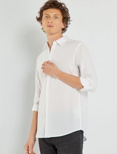 Oferta de Camisa regular de manga larga por 18€ en Kiabi