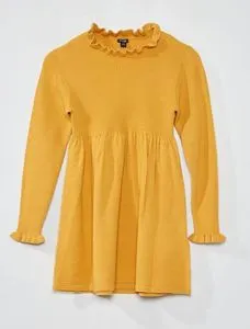 Oferta de Vestido de punto de canalé por 9€ en Kiabi