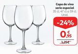 Oferta de Copa de vino por 0,95€ en Alcampo