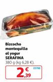 Oferta de Bizcocho de yogur Serafina por 2,39€ en Alcampo
