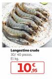 Oferta de Langostinos crudos por 10,95€ en Alcampo