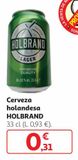 Oferta de Cerveza holandesa Holbrand por 0,31€ en Alcampo