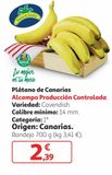Oferta de Plátanos de Canarias por 2,39€ en Alcampo