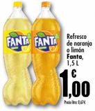 Oferta de Refrescos de naranja o limón fanta por 1€ en Unide Market