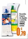 Oferta de Recambio fregona de algodón o amarilla sintética UNIDE  por 0,79€ en Unide Market