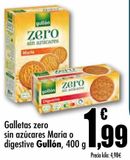 Oferta de Galletas zero sin azúcares María o digestive Gullón  por 1,99€ en Unide Market