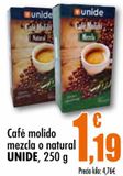 Oferta de Café molido mezcla o natural UNIDE  por 1,19€ en Unide Market