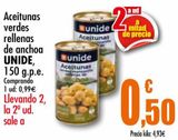Oferta de Aceitunas verdes rellenas de anchoa UNIDE  por 0,99€ en Unide Market