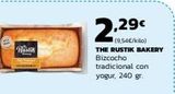 Oferta de Hin  2.29€  (9,54€/kilo) THE RUSTIK BAKERY Bizcocho  tradicional con yogur, 240 gr.  en Supermercados Lupa