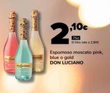 Oferta de Espumoso moscato pink, blue o gold DON LUCIANO por 2,1€ en Supeco