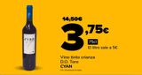Oferta de Vino tinto crianza D.O. Toro CYAN por 3,75€ en Supeco