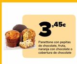 Oferta de Panettone con pepitas de chocolate, fruta, naranja con chocolate o cobertura de chocolate por 3,45€ en Supeco