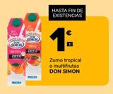 Oferta de Zumo tropical o multifrutas DON SIMON por 1€ en Supeco