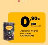 Oferta de Aceitunas negras con hueso CAMPOMAR por 0,9€ en Supeco