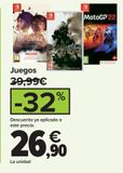 Oferta de Juegos  por 26,9€ en Carrefour