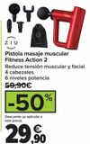 Oferta de Pistola masaje muscular Fitness Action 2 por 29,9€ en Carrefour
