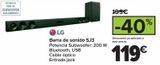 Oferta de Barra de sonido SJ3 por 119€ en Carrefour