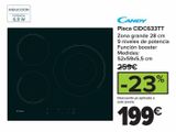 Oferta de Placa CIDC633TT Candy por 199€ en Carrefour