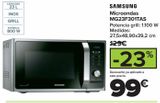Oferta de Microondas MG23F301TAS Samsung por 99€ en Carrefour