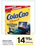 Oferta de Cacao soluble Cola Cao por 14,95€ en Caprabo